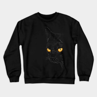 Mysterious Black Cat Crewneck Sweatshirt